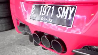 Pengen tau ferrari f458 dipasang akrapovic nih kita ada videonya
langsung dari outlet permaisuri di mahakam 1 no 5 jakarta.... yuk
nikmatin sama-sama su...