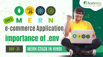 MERN Stack E-commerce Application | Part #5 Data security with DOTENV | MERN Stack Tutorial Hindi