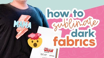 STOP! You Can Sublimate Dark Fabrics? How To Use Siser Easy Subli HTV