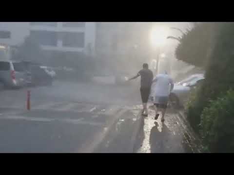 Storm Surge Flooding And Powerful Winds - Typhoon Hinnamnor Batters South Korea Stock Footage Reel