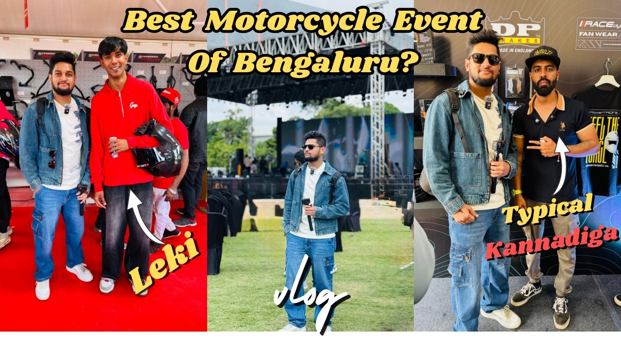 I visited the Best Motorcycle event in Bengaluru 🇮🇳 | Met Leki Goswami & Typical Kannadiga