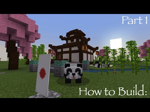 How to Build a Traditional Japanese House and Zen Garden in Minecraft!! [Part 1]