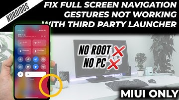 HOW TO ENABLE SWIPE NAVIGATION GESTURES WITH THIRD PARTY LAUNCHER | NAVIGATION GESTURES NOT WORKING