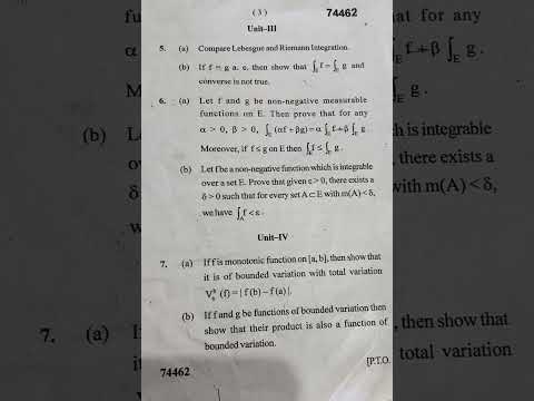 measure and integration theory paper 2022 of m.sc 2nd sem(maths) cbcs scheme..#MDU..