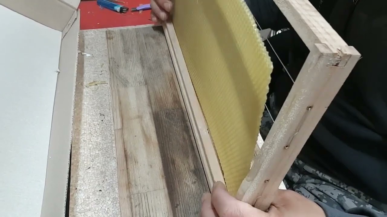 كيفية اختيار شمع الاساس الافضل للنحل وكيف يتم تثبيت الشمع نصائح و إرشادات وشرح عملي