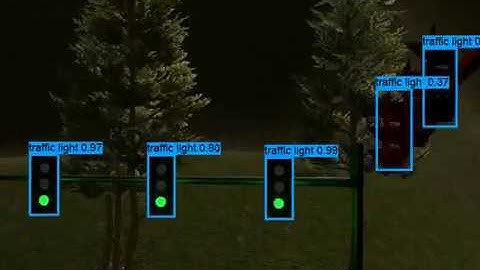 Using YOLO v3 to detect traffic light in Udacity simulator