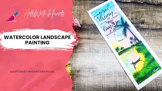 Mastering Watercolor Landscapes: Tips and Techniques | ArtswithHeartsByPuja #watercolor #drawing