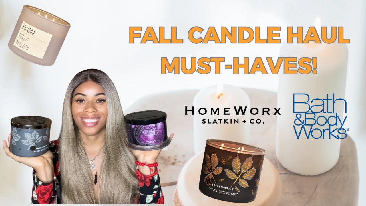 Massive Candle Haul! Bath and Body Works & Homeworx Fall Scents You Need Now!