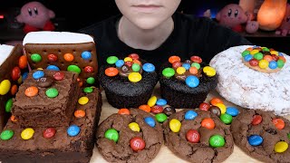 ASMR M&M Desserts! Fudge Brownie, Nutella Cupcake, Chocolate Cake Cookie, Donut & Ice Cream Sandwich