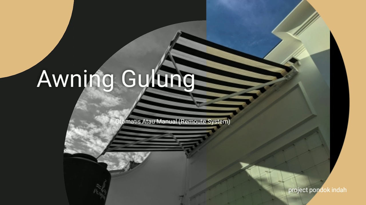 Awning Gulung Otomatis/Manual YouTube