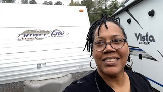 Checking on my travel trailer for Leaks After a Heavy Rain