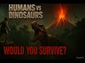 If HUMAN lived with DINOSOUR'S! can you survive? #jurassicworld #dinosaur #viralvideo #viral