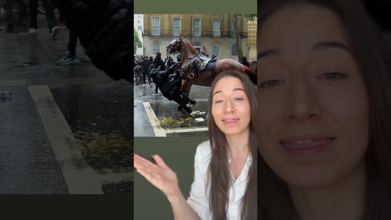 Des chevaux utilisés pour repousser les lycéens manifestant