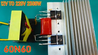 inverter 12v to 220v, 2500W, creative prodigy #182