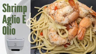 Shrimp Aglio E Olio | Itaki Chefbox Smart Bento Pro Electric Lunch Box Recipe