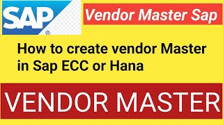 Vendor Master Create in sap || How to create Vendor Master in ECC.#sapeducation#viral #saptutorial  screenshot 3