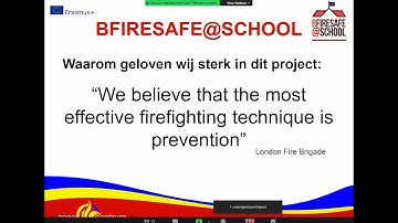 BFireSafe@School Teacher Training Learning virtual event day 1. Breakout session Belgium