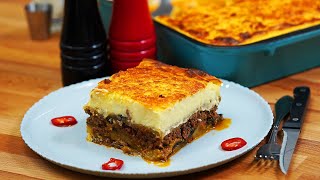 картинка: 👉 Мусака [Греческая] Мусака из картофеля с фаршем 🍆и баклажанами🍆 | Шеф Пауль Константин