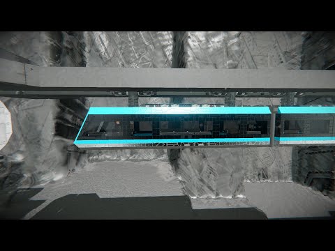 Space Engineers - suspended train 