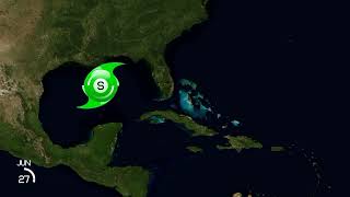 1907 Atlantic Hurricane Season Animation