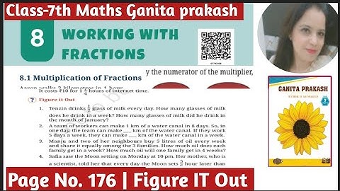 NCERT Class 7th Maths Ganita Prakash Chapter -8 Working With Fraction | Page No.176|. Figure IT Out