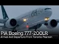 PIA Boeing 777 UP CLOSE Arrival And Departure From Toronto Pearson! #aviation #pakistan #pia #yyz 