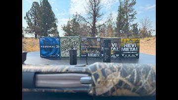 PATTERN TESTING WITH 12GA. WINCHESTER SX4 AND MULLER PASSING CHOKE