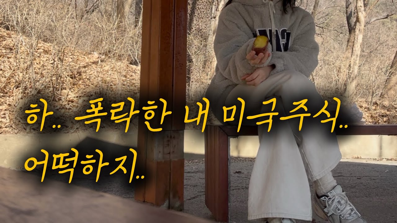 하.. 폭락한 내 미국주식. 어떡하지(+길가다 갑자기 신세경 조인성 봄)