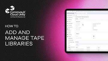 How to Add and Manage Tape Libraries in Commvault | Full Tape Storage Setup Tutorial
