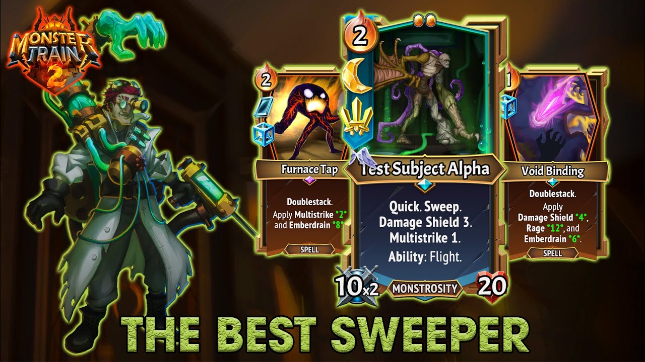 SWEEP STEROIDS AUTOWIN | HOW TO "TEST SUBJECT ALPHA" | MONSTER TRAIN 2 - COV 10 + TITANS