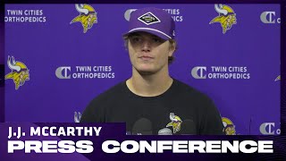 J.J. McCarthy on Preparing for Ravens, Building Confidence, Growth Mindset, His Intensity on Gameday