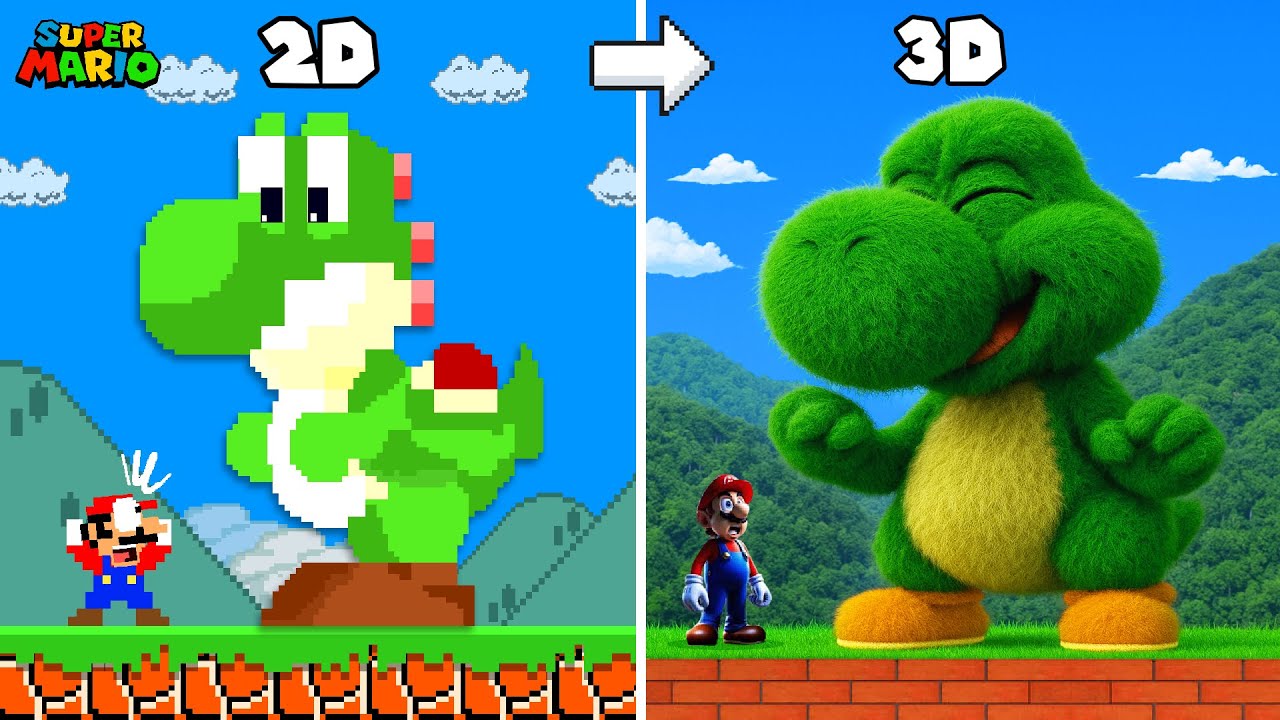 What If Every Seed Made Everything in Super Mario Bros. Become 3D?