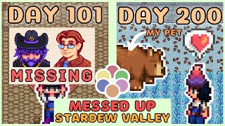 I played 200 days of MESSED UP Stardew Valley  - Archipelago Randomizer Mod [FULL 2ND YEAR]