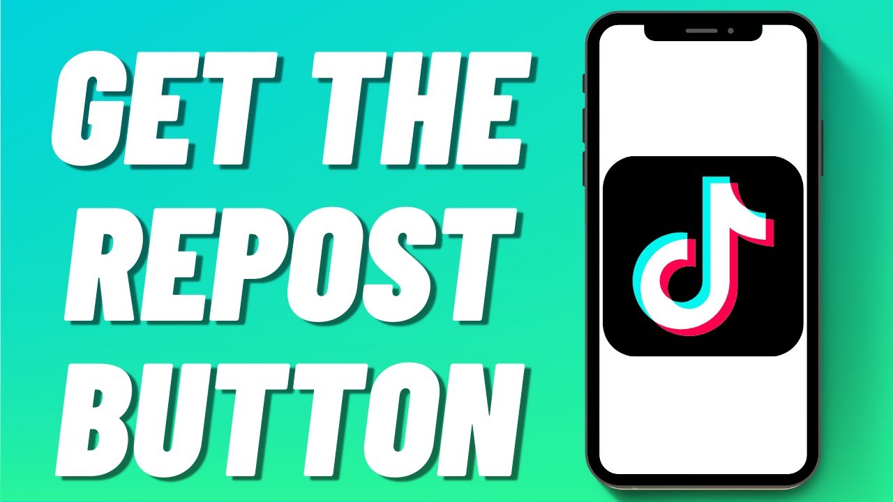 How To Get The Repost Button On TikTok - YouTube