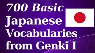 Genki 1: 700 Basic Japanese Vocabs