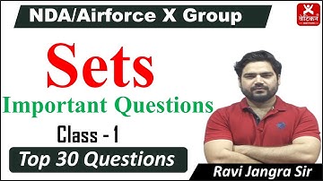 SETS  for NDA 2022 | Sets Practice | NDA Exam preparation videos | Ravi Jangra Sir |  Class - 1