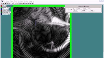 A creeping wave around a circle from ultrasound simulation