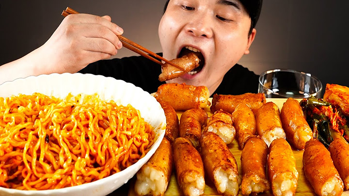 겉바속촉 통대창과 불닭볶음면 파김치 먹방~!! 리얼사운드  ASMR Mukbang(Eating Show)