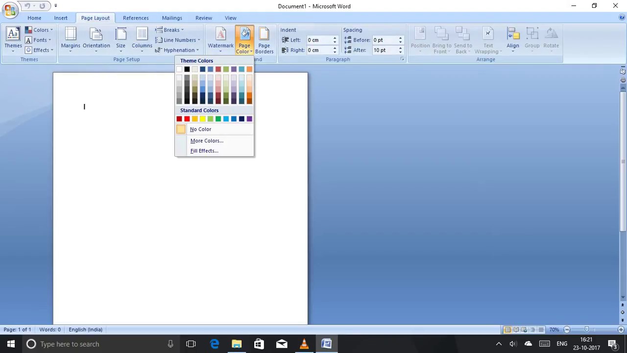 How to create background color in Microsoft Word YouTube