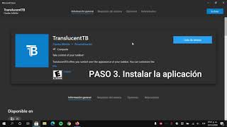 Barra de Tareas Transparente en Windows 10 - TranslucentTB 2021