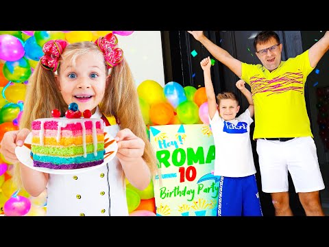 Roma's 10th Birthday Party! Diana and Roma have fun with friends!