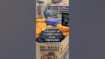 🎃Absolute mayhem at Trader Joe’s over Halloween mini tote
