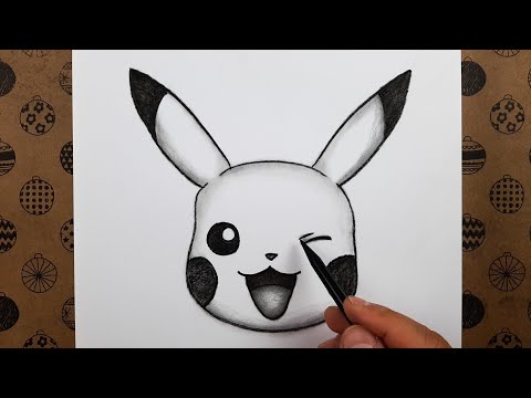 En Kolay Pikachu Resmi Adım Adım Nasıl Çizilir, Ögretici Kolay Çizimler Nasıl Yapılır