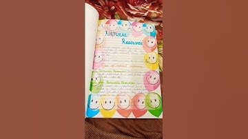 management of natural resources class 10th project