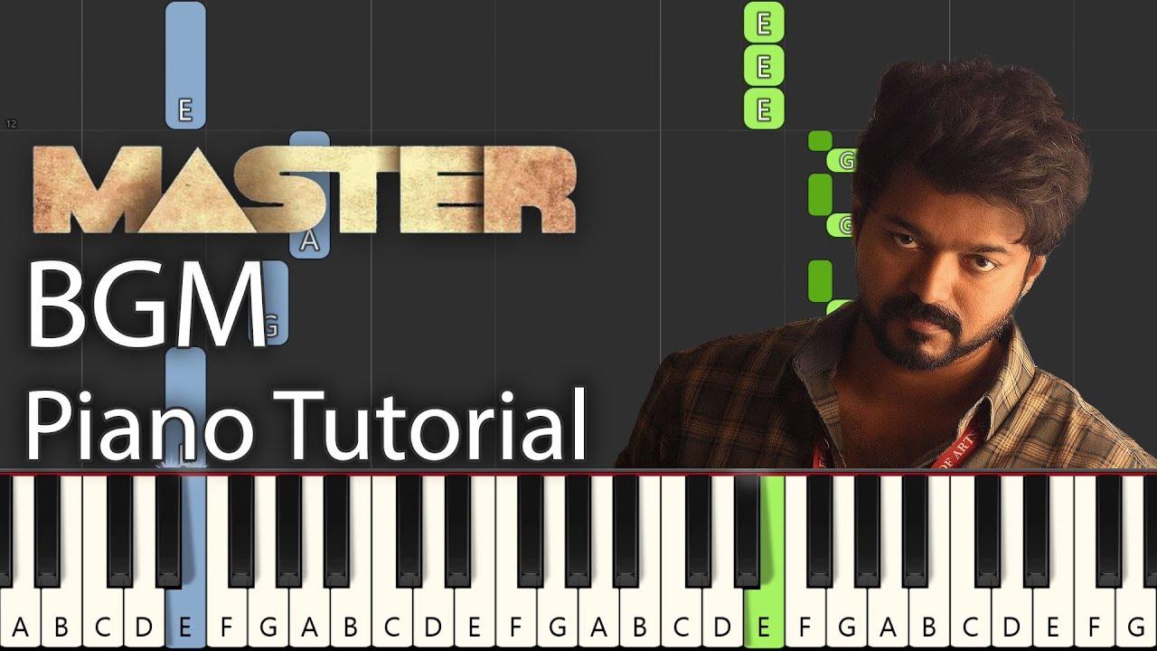 Master BGM JD Intro  Piano Tutorial  Notes  MIDI  Master Teaser BGM