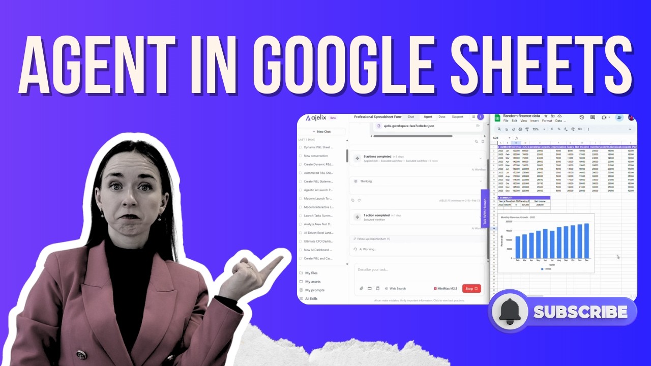 Ajelix Google Sheets AI Agents Finish All Tasks For Me! Insane Agentic AI Capabilities