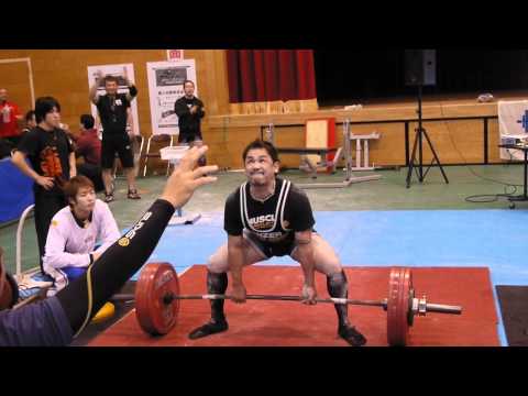佐久間選手、Nギア93級、デットリフト235キロ
