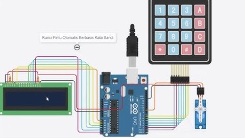 Simulasi Kunci Pintu Otomatis Berbasis Sandi Tinkercard