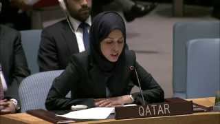 كلمة السفيرة علياء أحمد بن سيف آل ثاني حول قرار مجلس الأمن ضد تمويل داعش والنصرة وغيرهما