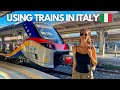 How to use the Train in Sicily - Trenitalia App and Physical Ticket for Italy